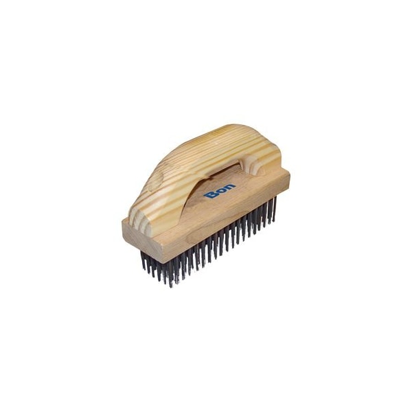 Bon 84-668 Wire Brush, 7 1/8" X 2 1/4" With Wood Handle